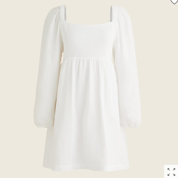 NWT J. Crew Squareneck Soft Gauze Dress - Picture 4 of 9